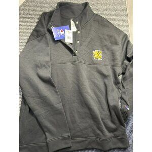 Champion Black Quarter-Zip Sweatshirt With KSU Embroidered Logo - M